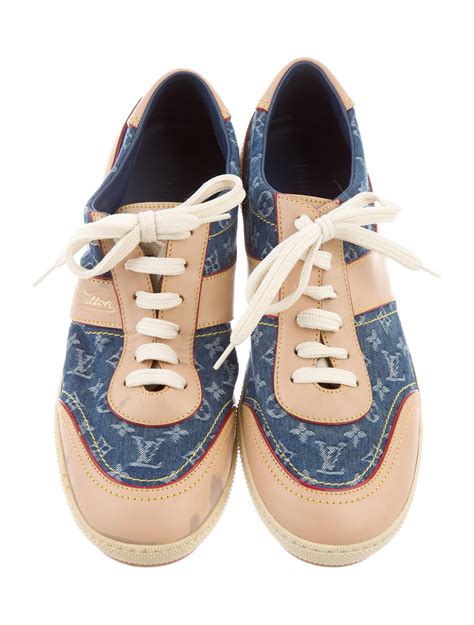 womens louis vuitton sneakers|Louis Vuitton denim sneakers women's.